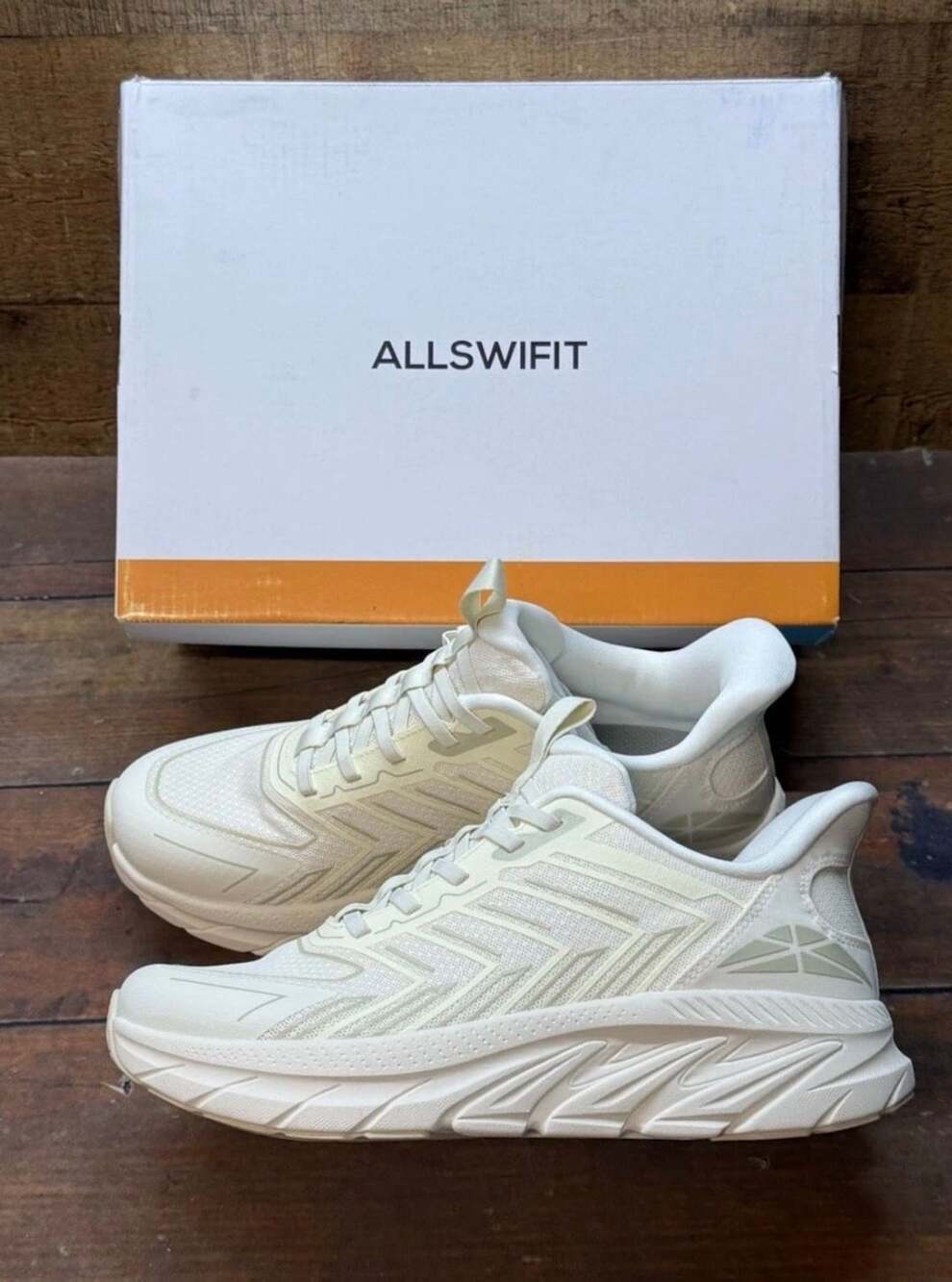 Allswifit Walking Shoes Size 8.5W Ivory